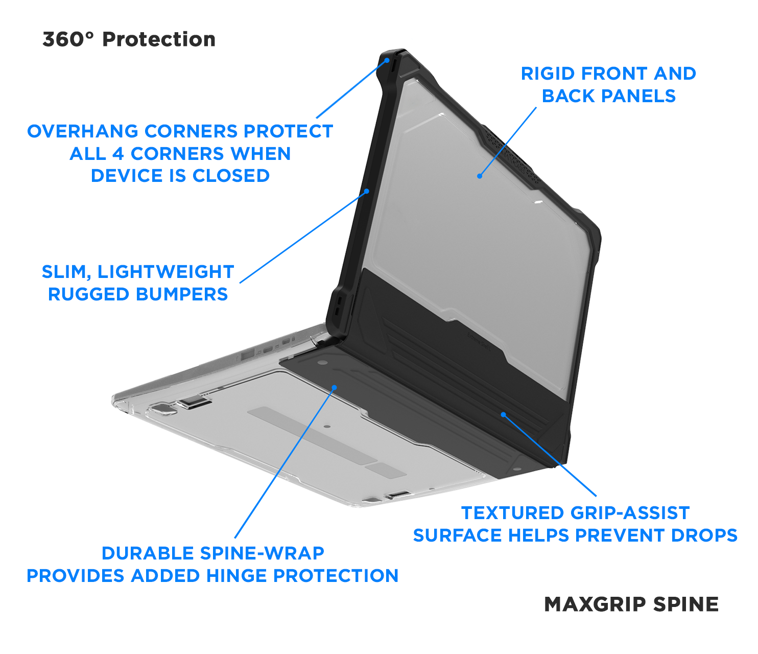MAXCases | Extreme Shell-L for Dell 3100/3110 Chromebook Clamshell 